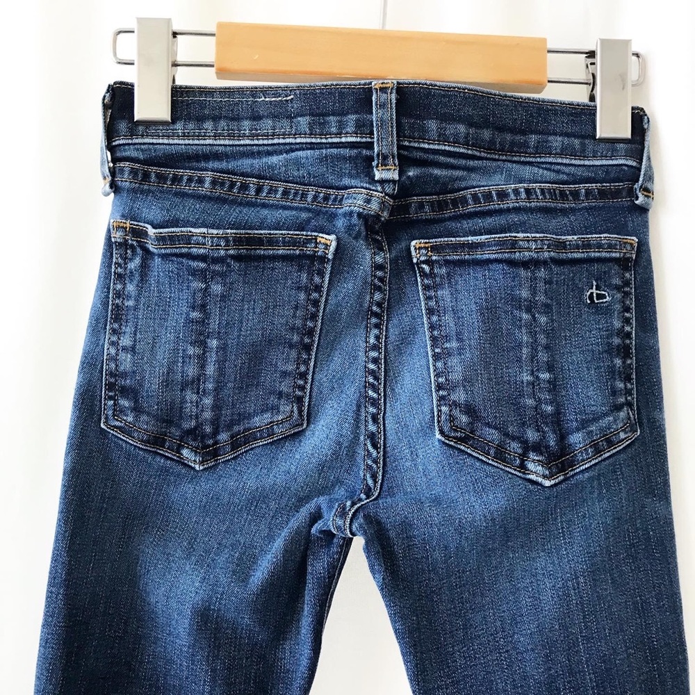 Rag & Bone medium wash Hampstead Skinny Jeans 24 - Picture 9 of 13